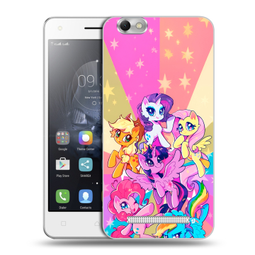 Силиконовый чехол на Lenovo Vibe C с принтом My little pony Дружба чудо