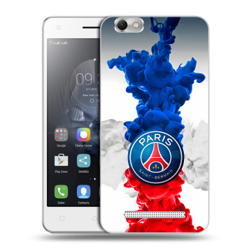Силиконовый чехол на Lenovo Vibe C с принтом PSG ПСЖ