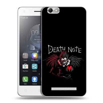 Силиконовый чехол на Lenovo Vibe C с принтом Death note Тетрадь смерти