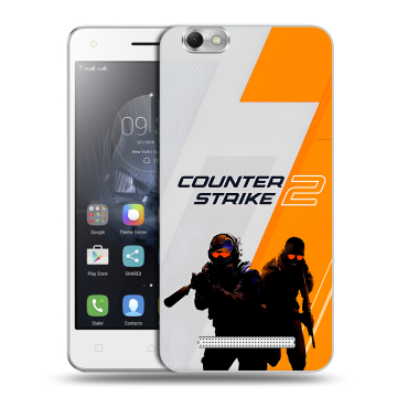 Силиконовый чехол на Lenovo Vibe C с принтом Counter Strike