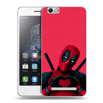 Силиконовый чехол на Lenovo Vibe C с принтом Дедпул Deadpool