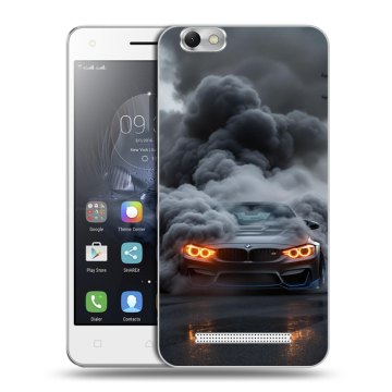 Силиконовый чехол на Lenovo Vibe C с принтом BMW БМВ