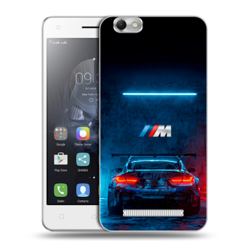 Силиконовый чехол на Lenovo Vibe C с принтом BMW БМВ