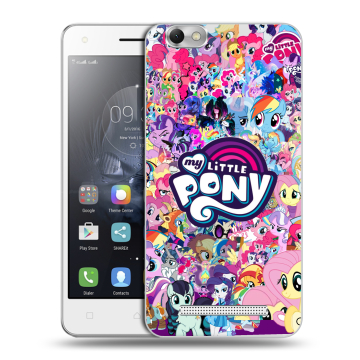 Силиконовый чехол на Lenovo Vibe C с принтом My little pony Дружба чудо