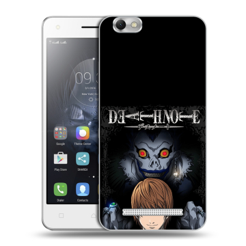 Силиконовый чехол на Lenovo Vibe C с принтом Death note Тетрадь смерти