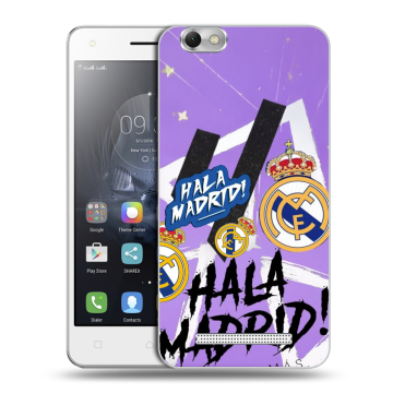 Силиконовый чехол на Lenovo Vibe C с принтом Real Madrid Реал Мадрид