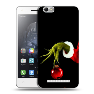 Силиконовый чехол на Lenovo Vibe C с принтом Новый год Гринч