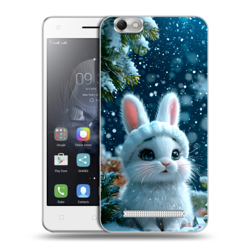 Силиконовый чехол на Lenovo Vibe C с принтом Новый год