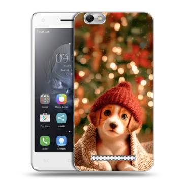 Силиконовый чехол на Lenovo Vibe C с принтом Новый год