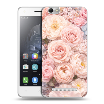 Силиконовый чехол на Lenovo Vibe C с принтом женский