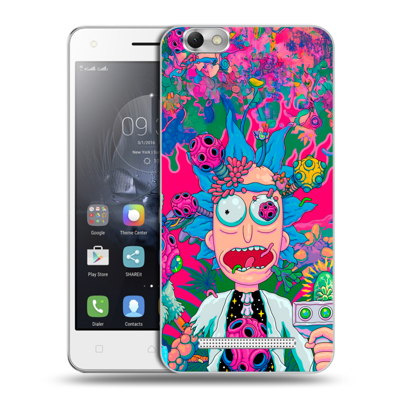 Силиконовый чехол на Lenovo Vibe C с принтом Рик и Морти Rick Morty Силиконовый чехол на Lenovo Vibe C с принтом Рик и Морти Rick Morty