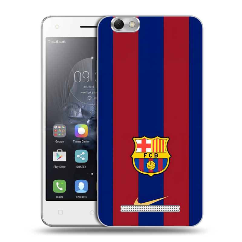 Силиконовый чехол на Lenovo Vibe C с принтом Барселона Barcelona Силиконовый чехол на Lenovo Vibe C с принтом Барселона Barcelona