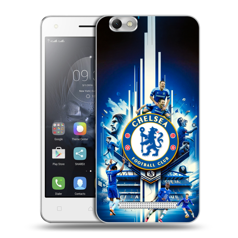 Силиконовый чехол на Lenovo Vibe C с принтом Chelsea Челси Силиконовый чехол на Lenovo Vibe C с принтом Chelsea Челси