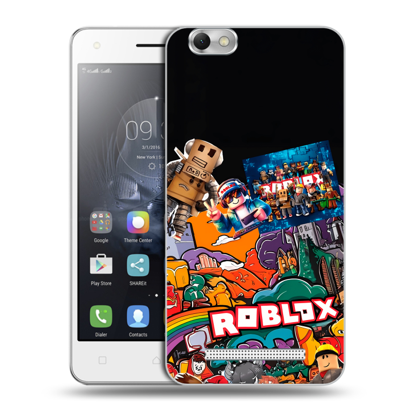 Силиконовый чехол на Lenovo Vibe C с принтом Roblox Роблокс Силиконовый чехол на Lenovo Vibe C с принтом Roblox Роблокс