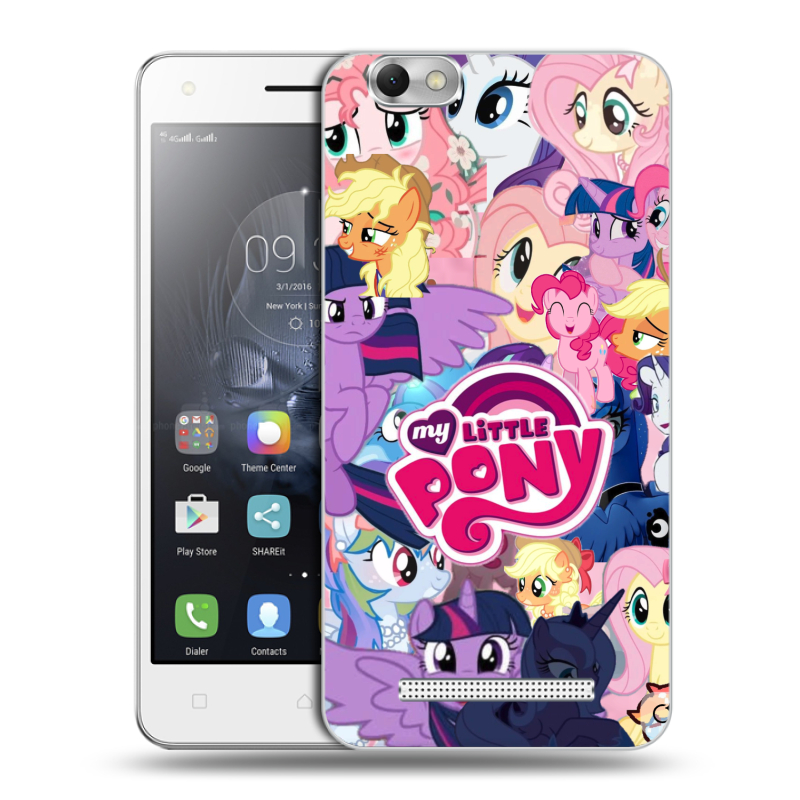 Силиконовый чехол на Lenovo Vibe C с принтом My little pony Дружба чудо Силиконовый чехол на Lenovo Vibe C с принтом My little pony Дружба чудо