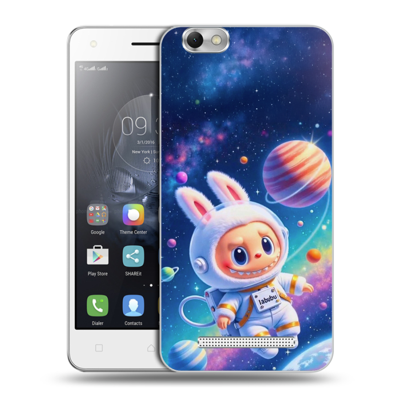 Силиконовый чехол на Lenovo Vibe C с принтом Labubu Лабубу Силиконовый чехол на Lenovo Vibe C с принтом Labubu Лабубу