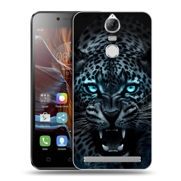Силиконовый чехол на Lenovo K5 Note с принтом Темный леопард Силиконовый чехол на Lenovo K5 Note с принтом Темный леопард
