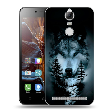 Силиконовый чехол на Lenovo K5 Note с принтом Лесной волк Силиконовый чехол на Lenovo K5 Note с принтом Лесной волк