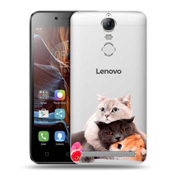 Силиконовый чехол на Lenovo K5 Note с принтом Кошки Силиконовый чехол на Lenovo K5 Note с принтом Кошки