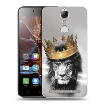 Силиконовый чехол на Lenovo K5 Note с принтом Лев с короной Силиконовый чехол на Lenovo K5 Note с принтом Лев с короной