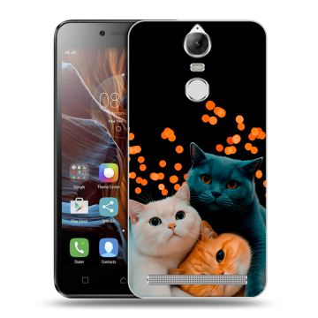 Силиконовый чехол на Lenovo K5 Note с принтом Кошки Силиконовый чехол на Lenovo K5 Note с принтом Кошки
