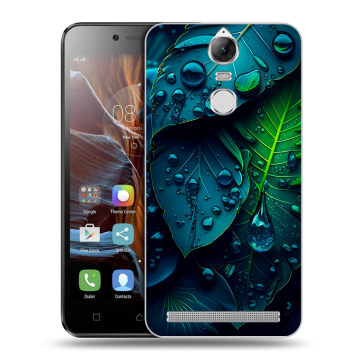 Силиконовый чехол на Lenovo K5 Note с принтом Листья Силиконовый чехол на Lenovo K5 Note с принтом Листья