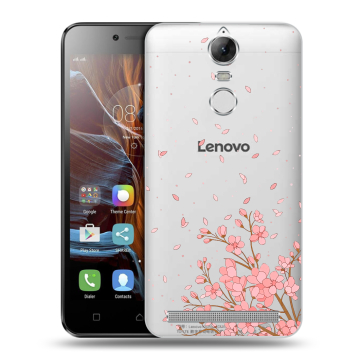 Силиконовый чехол на Lenovo K5 Note с принтом Ветка сакуры Силиконовый чехол на Lenovo K5 Note с принтом Ветка сакуры
