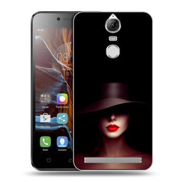 Силиконовый чехол на Lenovo K5 Note с принтом Девушка в шляпе Силиконовый чехол на Lenovo K5 Note с принтом Девушка в шляпе