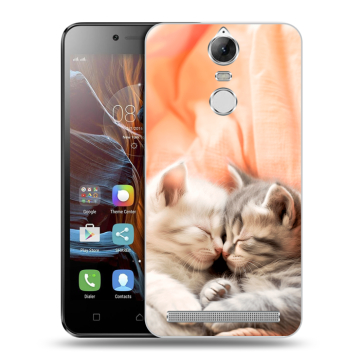 Силиконовый чехол на Lenovo K5 Note с принтом Котята