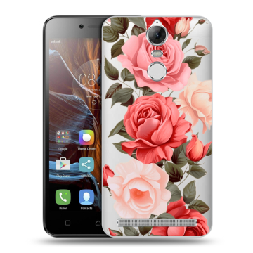Силиконовый чехол на Lenovo K5 Note с принтом Розы
