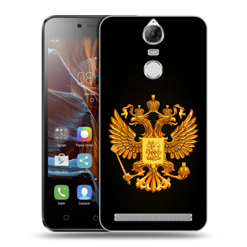 Силиконовый чехол на Lenovo K5 Note с принтом Герб России желтый Силиконовый чехол на Lenovo K5 Note с принтом Герб России желтый