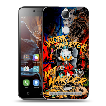 Силиконовый чехол на Lenovo K5 Note с принтом Дональд Дак Деньги Силиконовый чехол на Lenovo K5 Note с принтом Дональд Дак Деньги