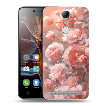 Силиконовый чехол на Lenovo K5 Note с принтом Розовые розы Силиконовый чехол на Lenovo K5 Note с принтом Розовые розы