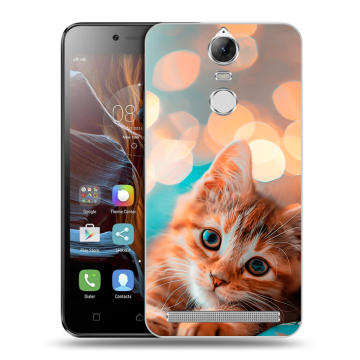 Силиконовый чехол на Lenovo K5 Note с принтом котик
