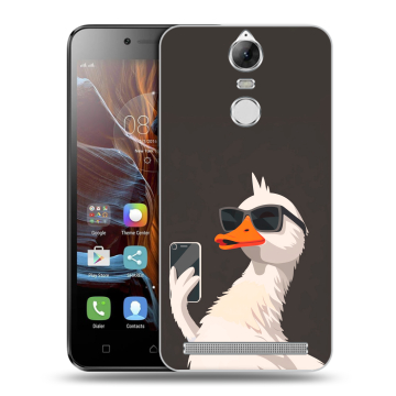 Силиконовый чехол на Lenovo K5 Note с принтом утка в очках Силиконовый чехол на Lenovo K5 Note с принтом утка в очках