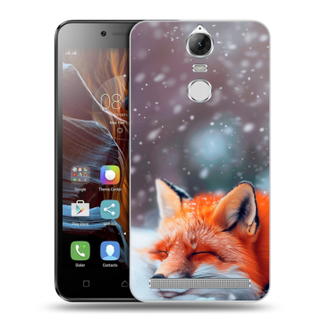 Силиконовый чехол на Lenovo K5 Note с принтом лиса