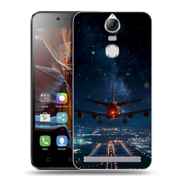 Силиконовый чехол на Lenovo K5 Note с принтом самолет