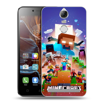 Силиконовый чехол на Lenovo K5 Note с принтом Майнкрафт Minecraft