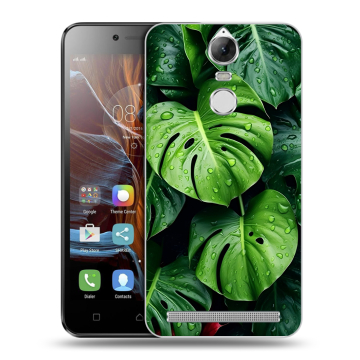 Силиконовый чехол на Lenovo K5 Note с принтом Листья