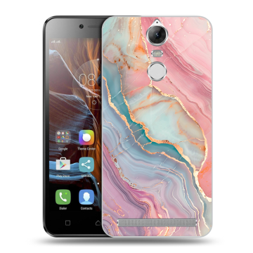 Силиконовый чехол на Lenovo K5 Note с принтом розовый мрамор Силиконовый чехол на Lenovo K5 Note с принтом розовый мрамор