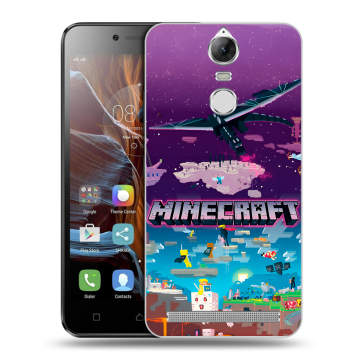 Силиконовый чехол на Lenovo K5 Note с принтом Майнкрафт Minecraft Силиконовый чехол на Lenovo K5 Note с принтом Майнкрафт Minecraft
