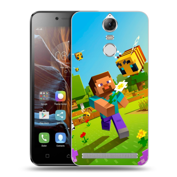 Силиконовый чехол на Lenovo K5 Note с принтом Майнкрафт Minecraft Силиконовый чехол на Lenovo K5 Note с принтом Майнкрафт Minecraft