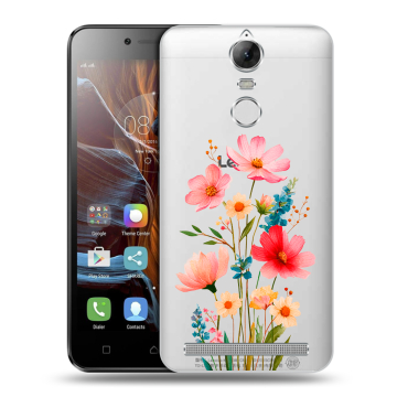 Силиконовый чехол на Lenovo K5 Note с принтом Цветы Силиконовый чехол на Lenovo K5 Note с принтом Цветы