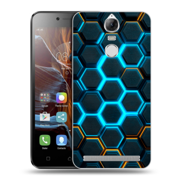 Силиконовый чехол на Lenovo K5 Note с принтом Неоновые соты Силиконовый чехол на Lenovo K5 Note с принтом Неоновые соты