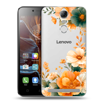 Силиконовый чехол на Lenovo K5 Note с принтом Цветы принт Силиконовый чехол на Lenovo K5 Note с принтом Цветы принт
