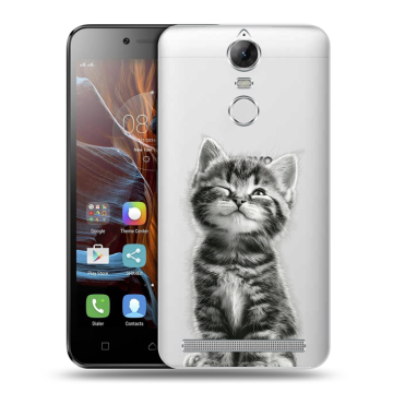 Силиконовый чехол на Lenovo K5 Note с принтом Котенок