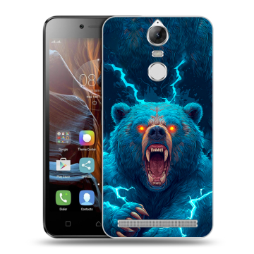 Силиконовый чехол на Lenovo K5 Note с принтом Медведь Силиконовый чехол на Lenovo K5 Note с принтом Медведь