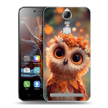 Силиконовый чехол на Lenovo K5 Note с принтом Милая сова Силиконовый чехол на Lenovo K5 Note с принтом Милая сова
