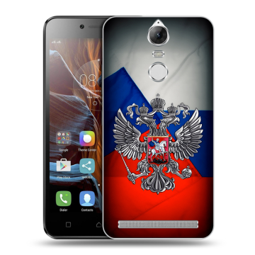 Силиконовый чехол на Lenovo K5 Note с принтом Флаг России Силиконовый чехол на Lenovo K5 Note с принтом Флаг России