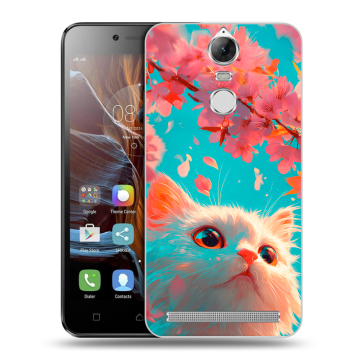 Силиконовый чехол на Lenovo K5 Note с принтом Красивый кот Силиконовый чехол на Lenovo K5 Note с принтом Красивый кот